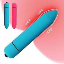Powerful Bullet Vibrator with 10 Modes Mini Pocket Vagina Stimulator Waterproof Super-Strong Adult Sex Toys for Women