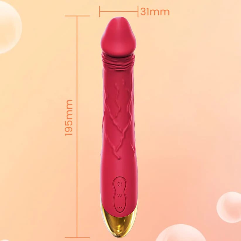 7.6 Inch Realistic Dildo Vibrator for Wome | 10 Powerful Vibration Modes for Clitoral and G-spot Stimulation