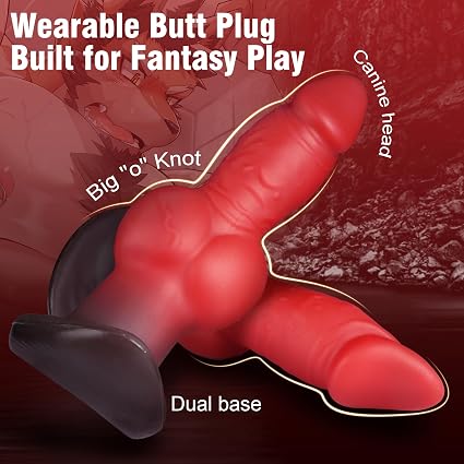 6.7" Large Butt Plug Huge Knot Dildo with Strong Suction Cup