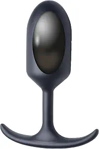 Heavy Hitters Premium Silicone Weighted Anal Plug - Large, Black
