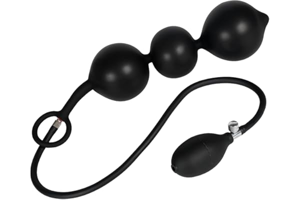 Inflatable Butt Plug Silicone Anal Beads Anal Pump Prostate Massager Anal Trainer Stretcher Expander Adjustable Size Male Adult Sex Toy Anal Plug