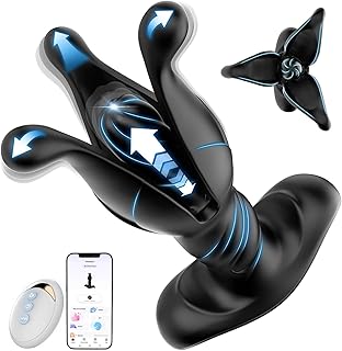 BEISAR Prostate Massager Anal Toys, Butt Plug Male Sex Toys for Men Sex Toy Anal Plug Adult Toys Male Vibrator Anal Dildo for Men with 9 Tension Shock Flapping Thrusting Vibrating APP Remote Control