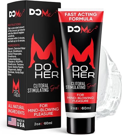 Do Her Female Arousal Gel – Clitoral Sensation Enhancer – Intense Intimate Gel for Heightened Pleasure – Plant-Based Formula for Women and Couples 2 oz