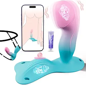 Strap On Riding Dildo Vibrator - Sex Toys for Women Couples with 9 Vibrating Modes & APP Remote Control, Wearable G Spot Clit Vibrator for Women Sex, Female Vibrating Anal Dildo Adult Sex Toys Games
