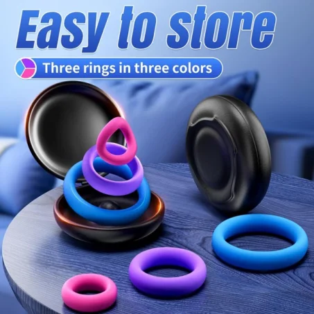 Colored 85kg Tension Cock Ring SetColored 85kg Tension Cock Ring SetColored 85kg Tension Cock Ring Set